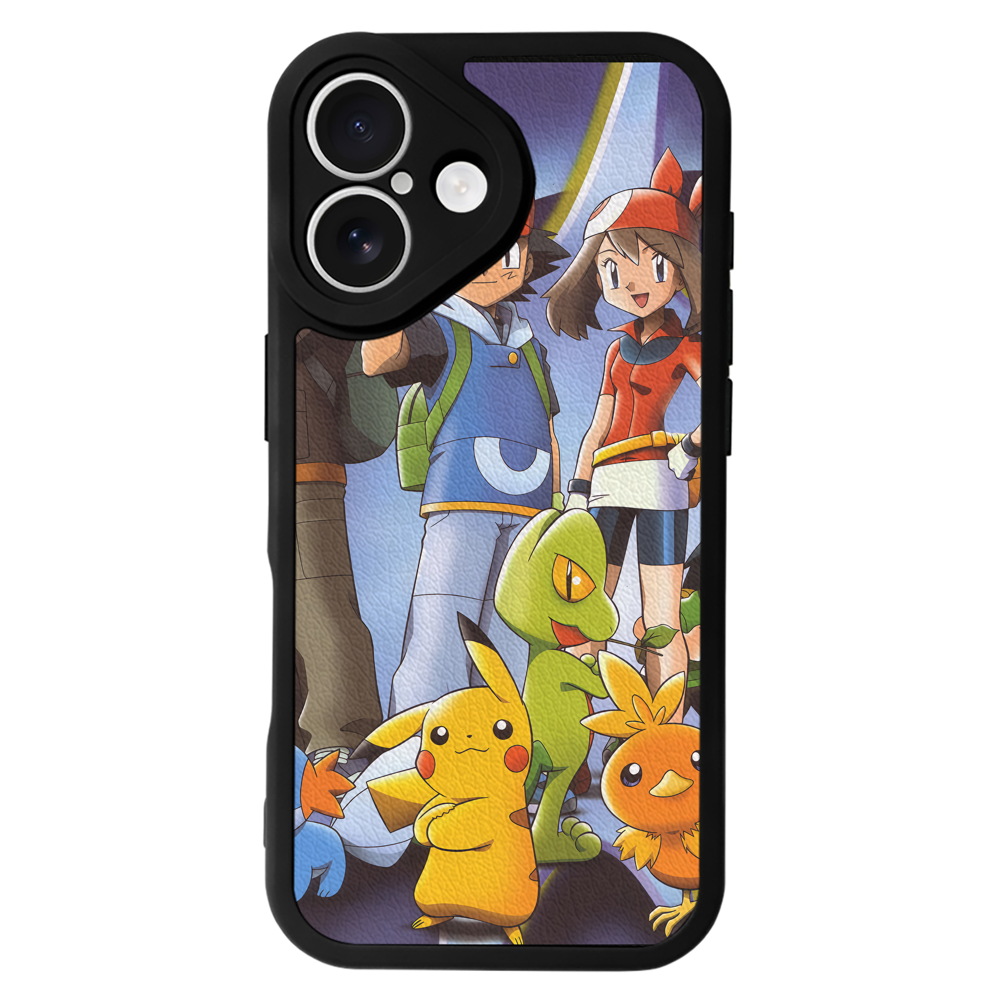 （画像用） ポケットモンスター Pokémon 【iPhone 16シリーズ対応】シリコンスマホケース（レザー調） 材質：シリコン